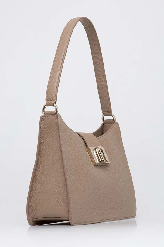 Furla borsa a mano in pelle beige