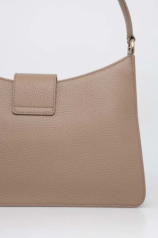 beige Furla borsa a mano in pelle