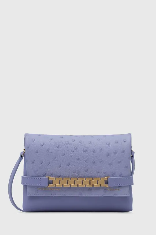 vijolična Usnjena torbica Victoria Beckham Ženski