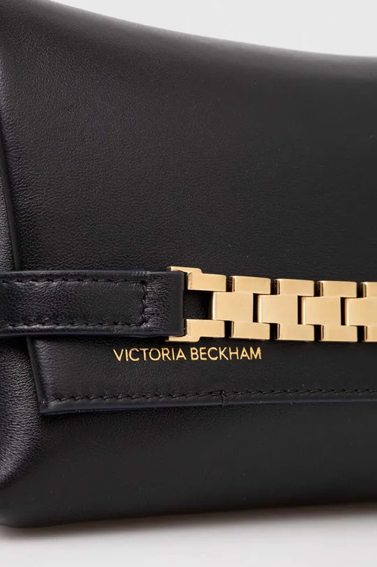 fekete Victoria Beckham bőr táska