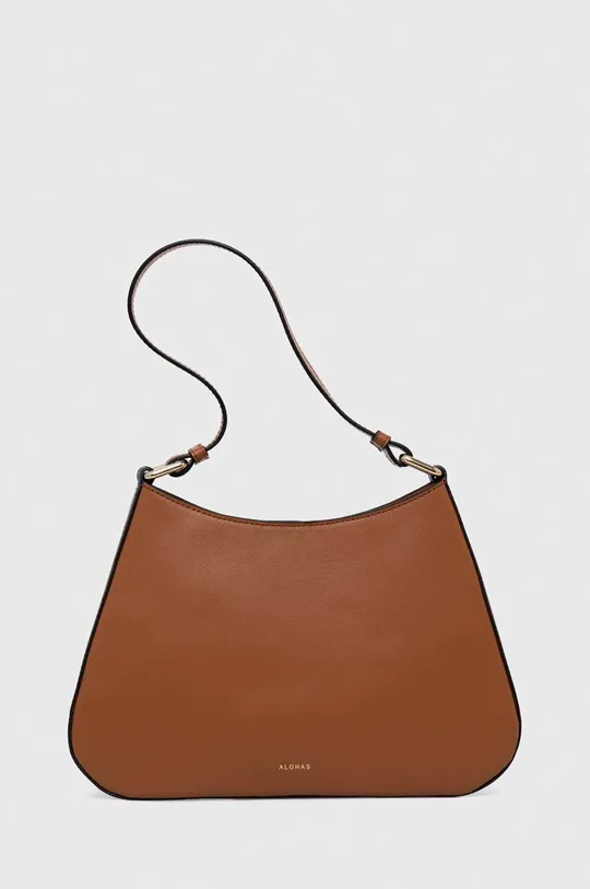 marrone Alohas borsa a mano in pelle Donna