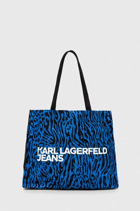 tmavomodrá Bavlnená taška Karl Lagerfeld Jeans Dámsky