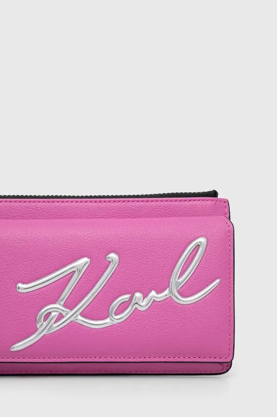 roza Kožna torba Karl Lagerfeld