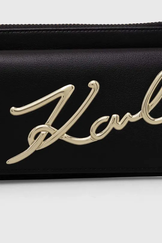 Usnjena torbica Karl Lagerfeld 75 % Goveje usnje, 25 % Poliuretan