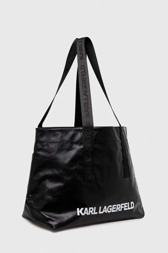 Хлопковая сумка Karl Lagerfeld чёрный