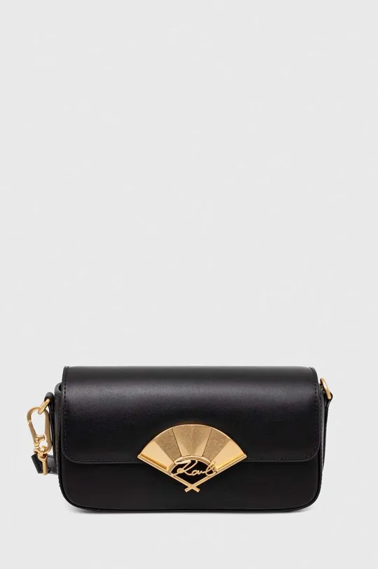 crna Kožna torba Karl Lagerfeld Ženski