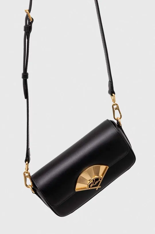 Шкіряна сумочка Karl Lagerfeld чорний