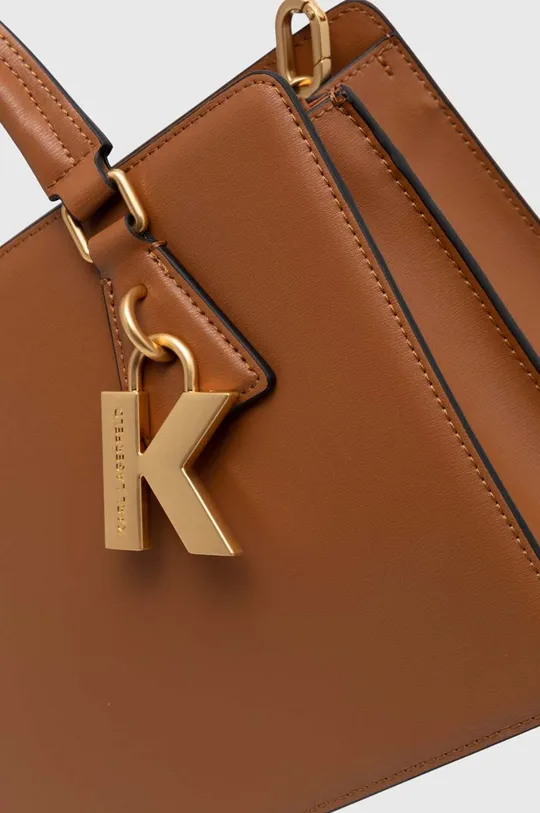 barna Karl Lagerfeld bőr táska