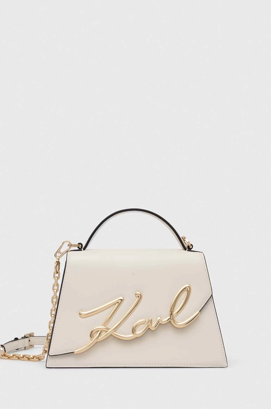 bianco Karl Lagerfeld borsa a mano in pelle Donna