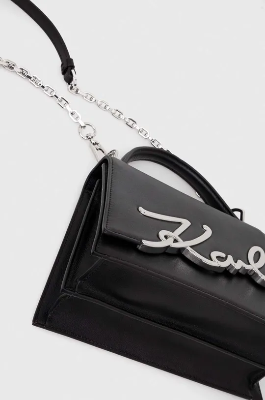 fekete Karl Lagerfeld bőr táska