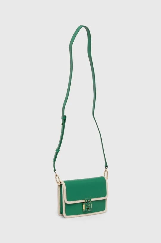 Шкіряна сумочка Tommy Hilfiger зелений