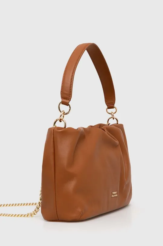 Кожаная сумочка Tommy Hilfiger коричневый