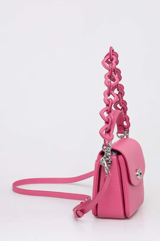 Δερμάτινη τσάντα Coach Cassie ροζ