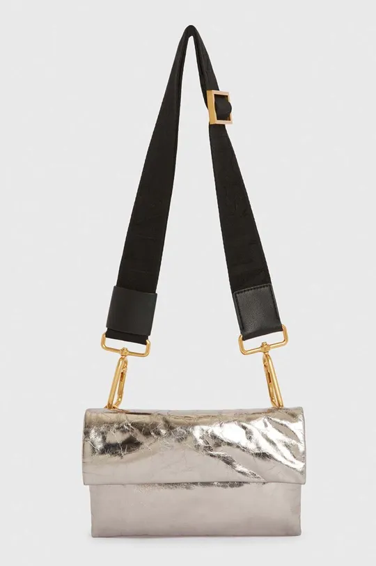 srebrna Usnjena torbica AllSaints Ezra Ženski