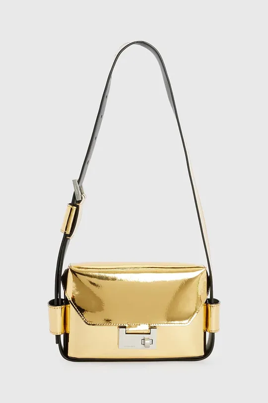 zlata Usnjena torbica AllSaints Frankie Ženski