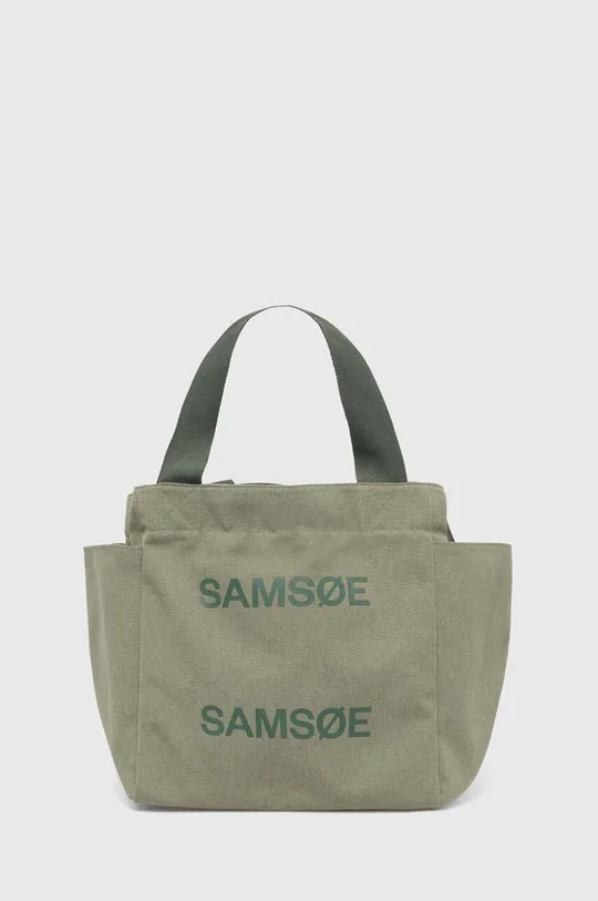 zelena Pamučna torba Samsoe Samsoe Ženski