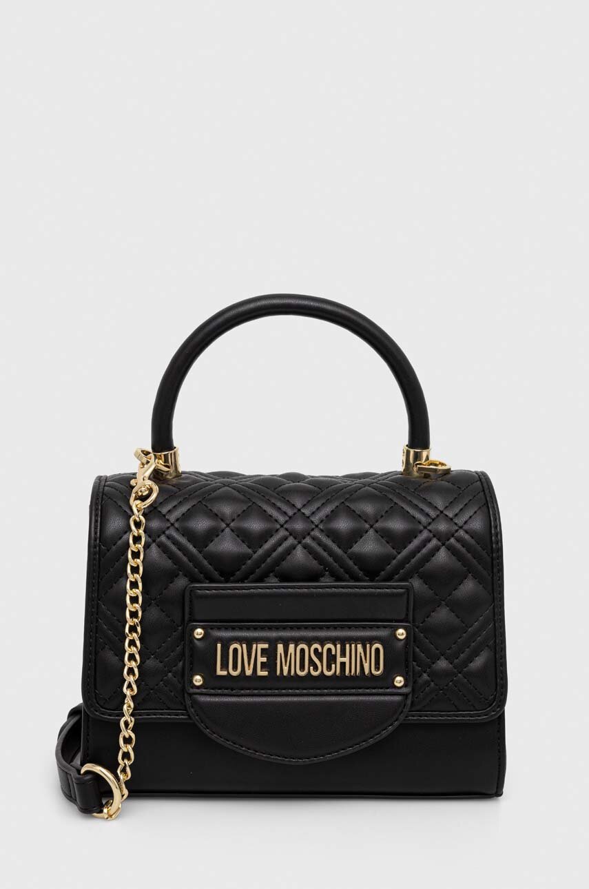 czarny Love Moschino torebka Damski