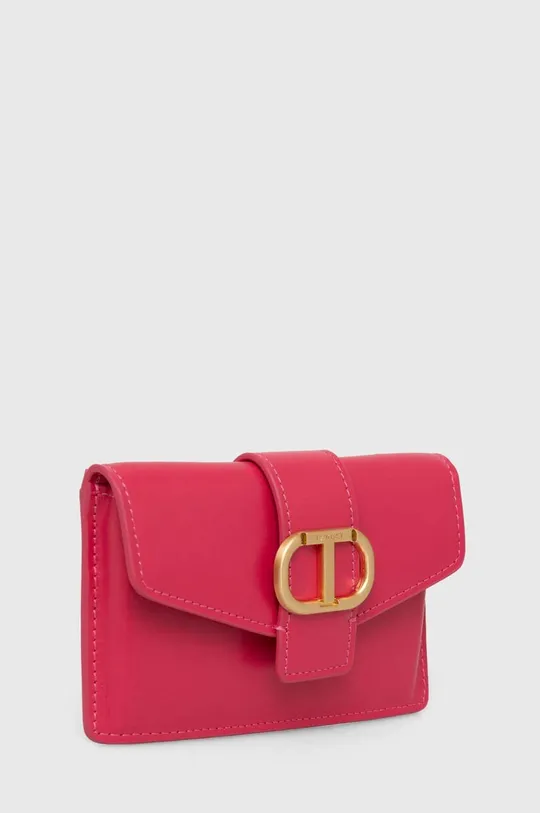 Шкіряний гаманець Twinset рожевий