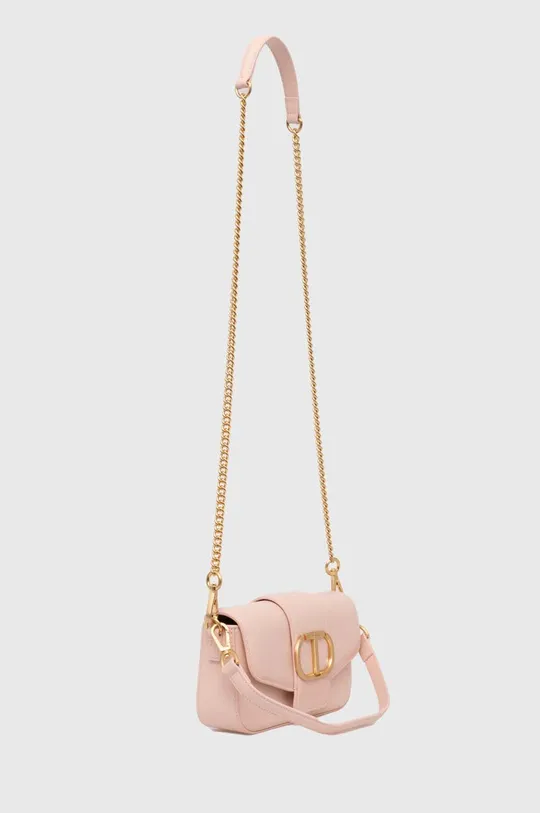 Кожаная сумочка Twinset розовый