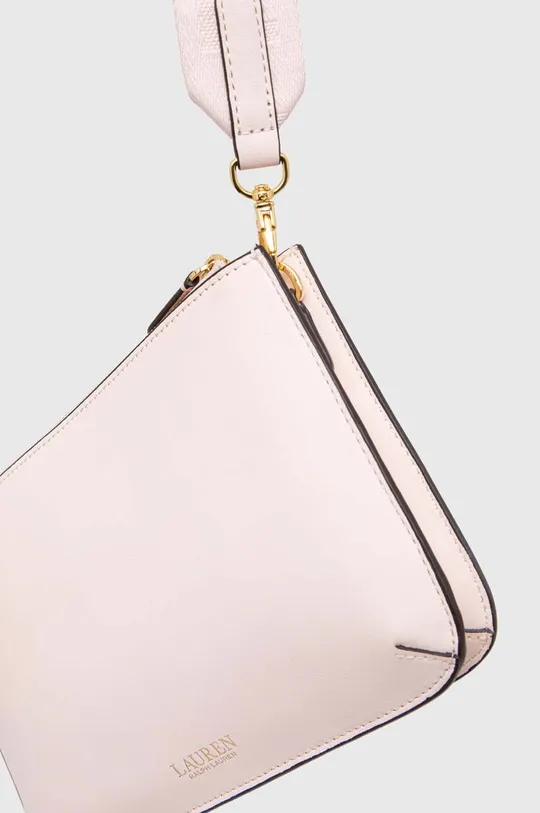 rózsaszín Lauren Ralph Lauren bőr táska