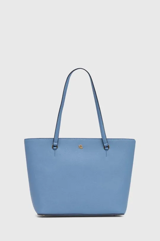 plava Kožna torba Lauren Ralph Lauren Ženski