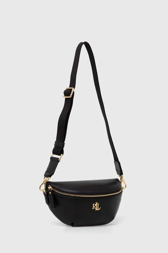 Кожаная сумочка Lauren Ralph Lauren чёрный