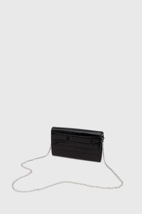 črna Usnjena večerna torbica Lauren Ralph Lauren