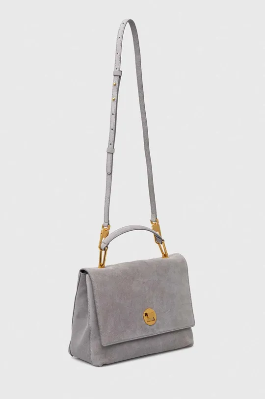 Замшевая сумочка Coccinelle серый