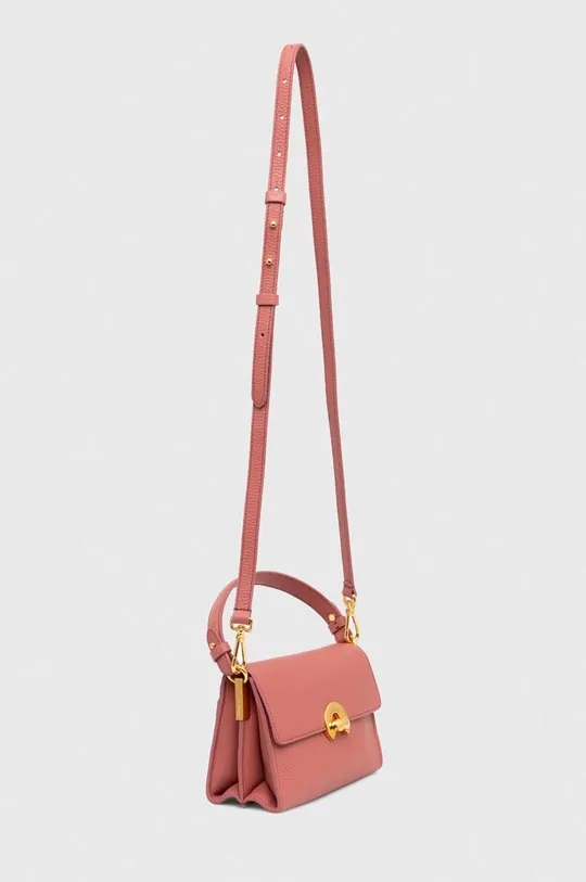 Usnjena torbica Coccinelle roza