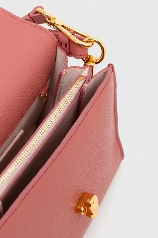 рожевий Шкіряна сумочка Coccinelle