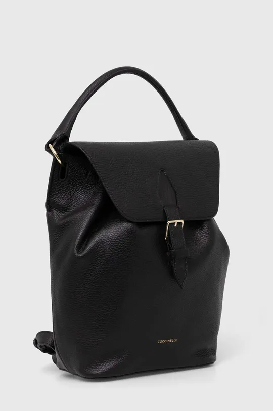 Шкіряний рюкзак Coccinelle чорний