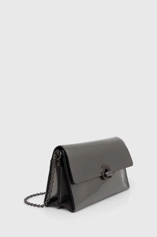 Usnjena torbica Coccinelle siva