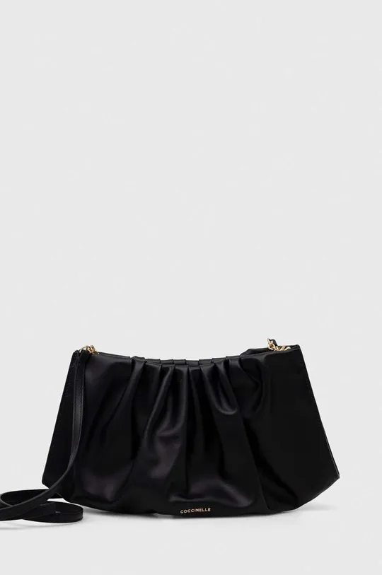 μαύρο Δερμάτινη τσάντα ώμου Coccinelle Γυναικεία