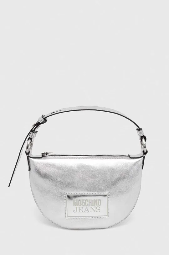 srebrna Usnjena torbica Moschino Jeans Ženski