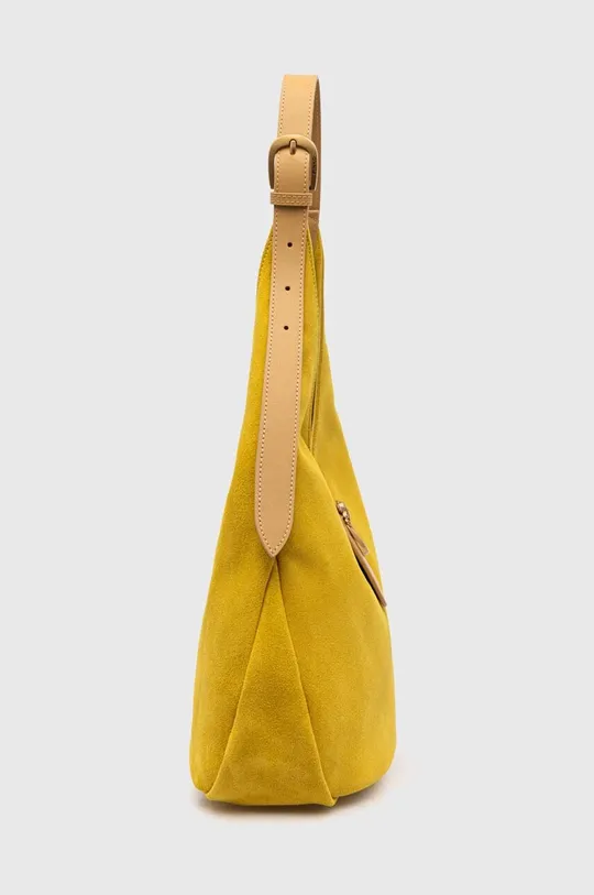 Pinko borsa in pelle scamosciata giallo