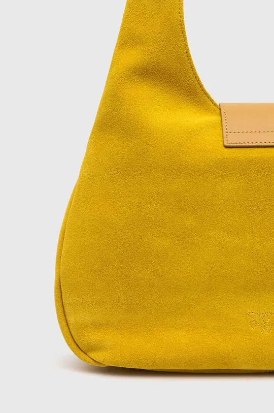 żółty Pinko torebka zamszowa