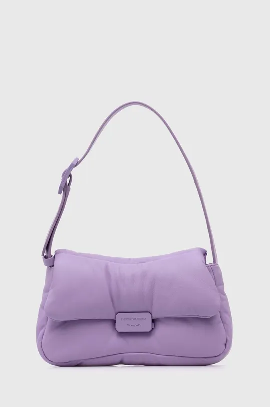 vijolična Usnjena torbica Emporio Armani Ženski