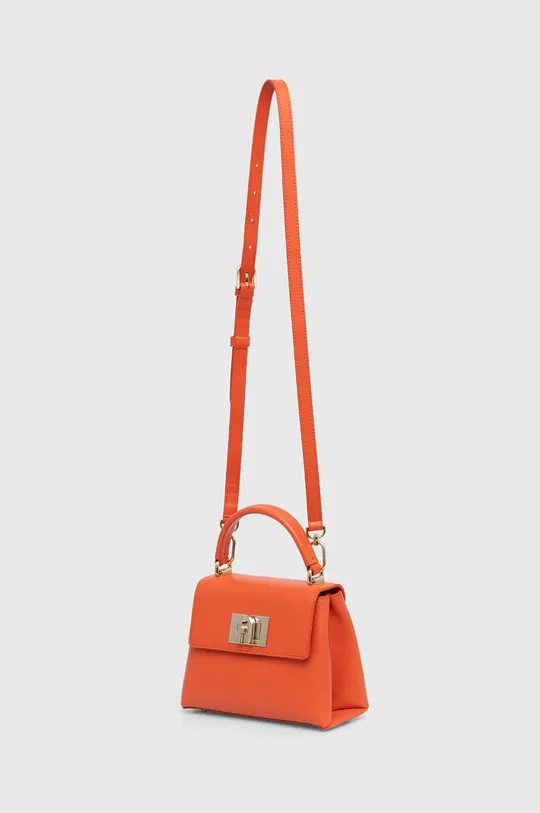 Шкіряна сумочка Furla помаранчевий