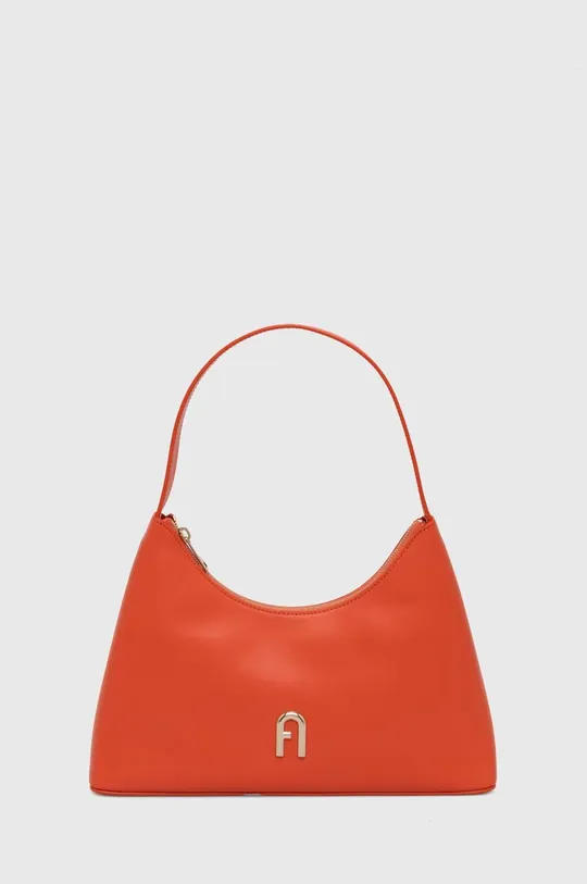 oranžna Usnjena torbica Furla Ženski