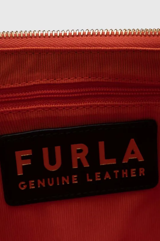 oranžna Usnjena torbica Furla
