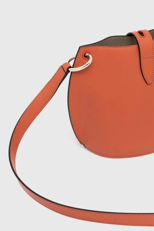 arancione Furla borsa a mano in pelle