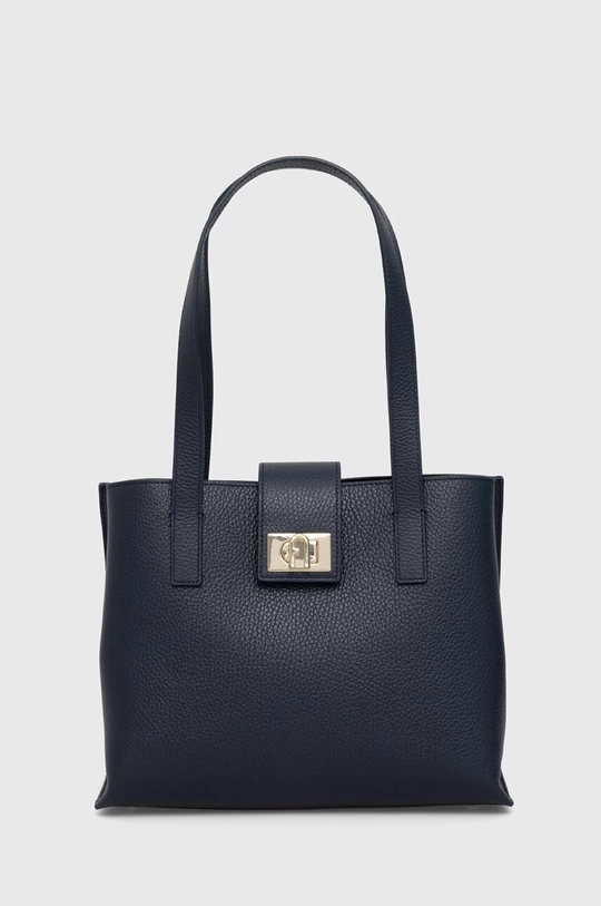 blu navy Furla borsa a mano in pelle Donna