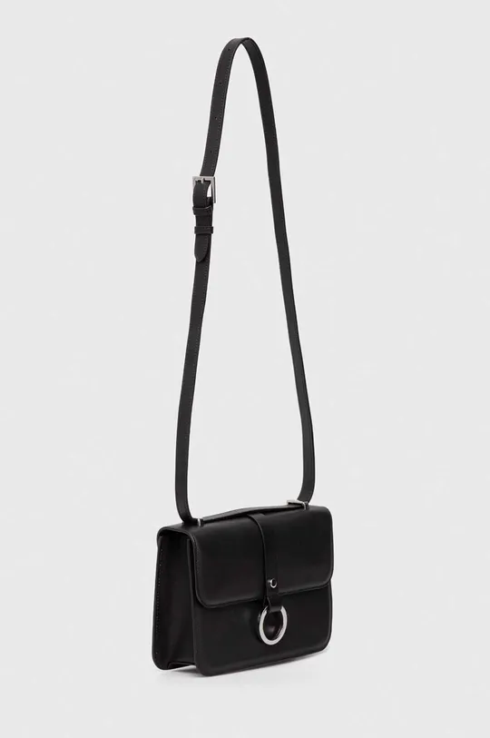 Δερμάτινη τσάντα Sisley μαύρο