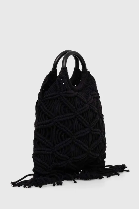 Βαμβακερή τσάντα Sisley μαύρο