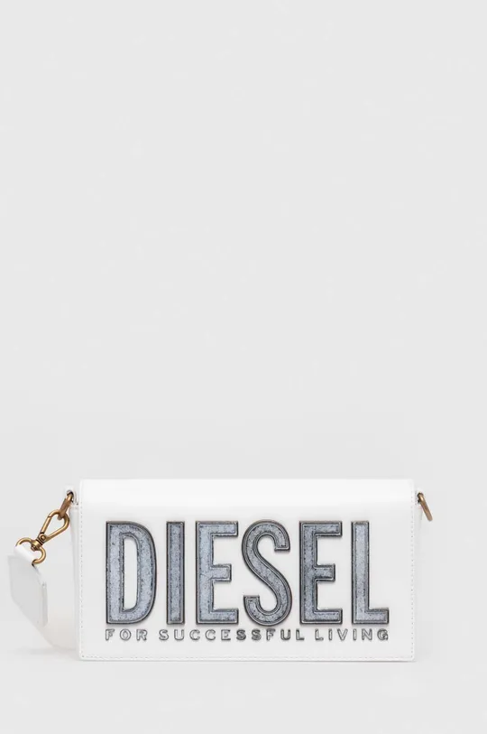 λευκό Δερμάτινη τσάντα Diesel Γυναικεία