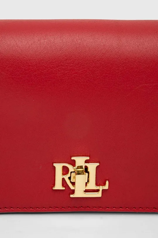 červená Kožená kabelka Lauren Ralph Lauren