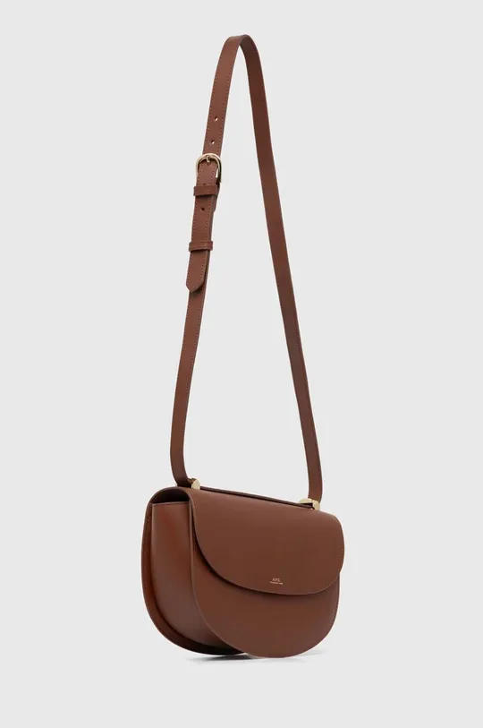 Шкіряна сумочка A.P.C. Sac Geneve коричневий