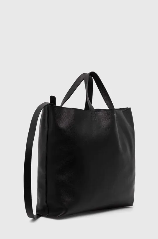 A.P.C. leather handbag Cabas Maiko Medium Horizontal black