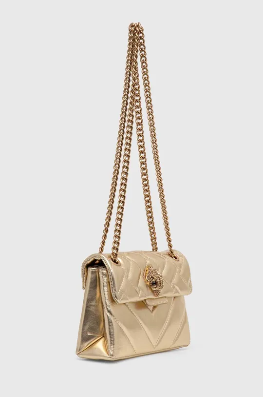 Δερμάτινη τσάντα Kurt Geiger London χρυσαφί