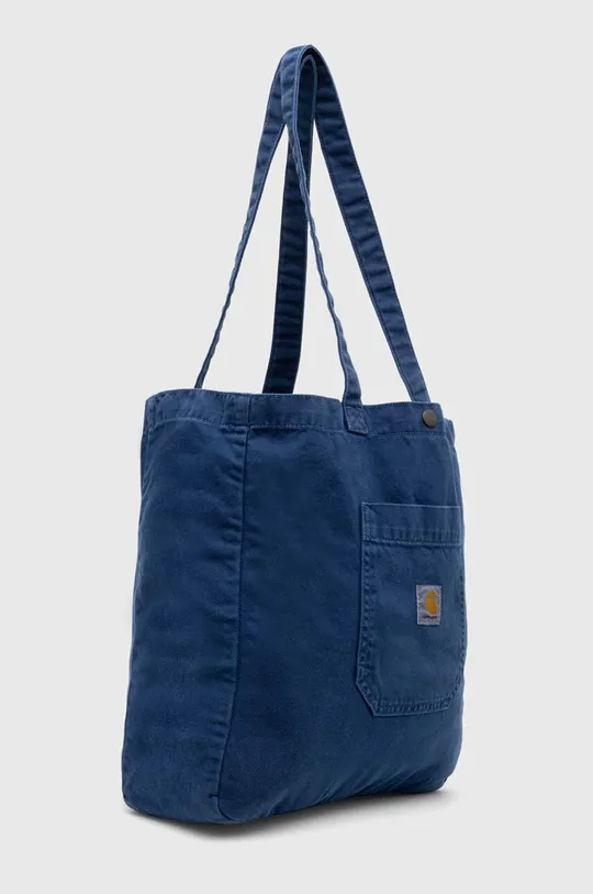 Βαμβακερή τσάντα Carhartt WIP Garrison Tote σκούρο μπλε